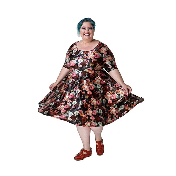 Clothing Store Zinnias Tea Dress with pockets available in plus sizes 14-36 made to order Clothing Store Zinnias Tea Dress with pockets available in plus sizes 14-36 made to order