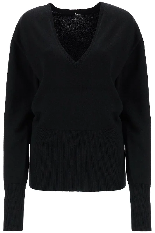 Women's Transitional Attire Toteme Women's Rws Wool Sweater With Deep V-Neck