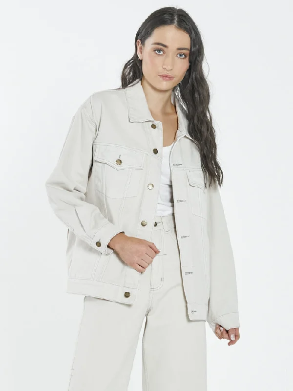 Stylish Outerwear Clothing For Women Madi Jacket - Vintage Bone