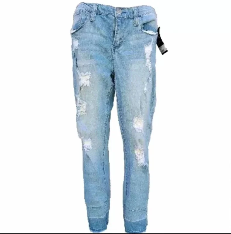 Trendy Outfits For Girls Women's Skinny Easy Fit Distressed Jean In Blue