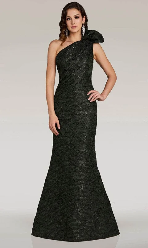 Clothing Brands Feriani Couture 18356 - Asymmetric Ruched Evening Gown