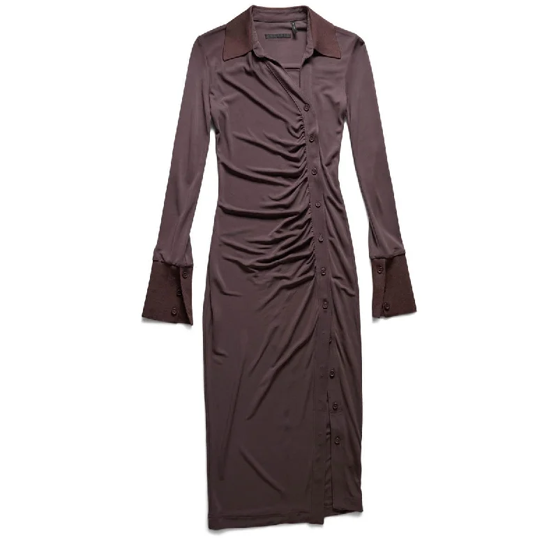 Winter Wardrobe Clearance WOMEN'S ASYMMETRIC SHIRT DRESS