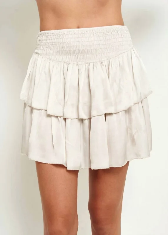 Vintage-Inspired Women's Clothes Zaya Skirt In Champagne