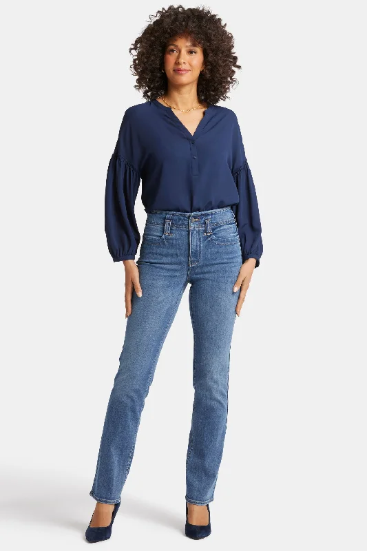 Casual Dresses for Women Marilyn Straight Jeans In Petite - Clear Brook