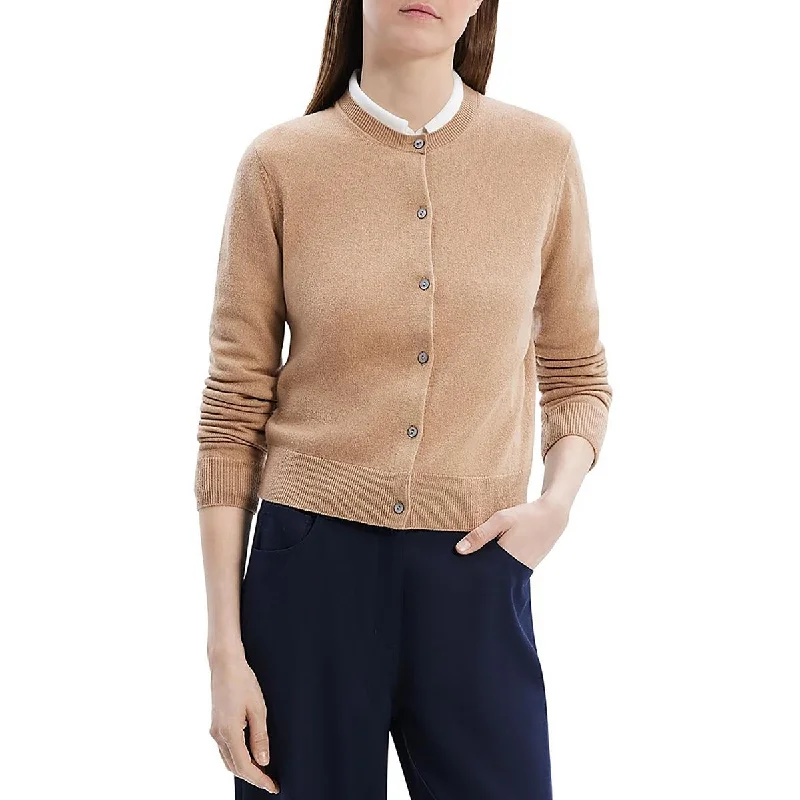 Women's Seasonal Clothes Womens Cashmere Button Front Cardigan Sweater