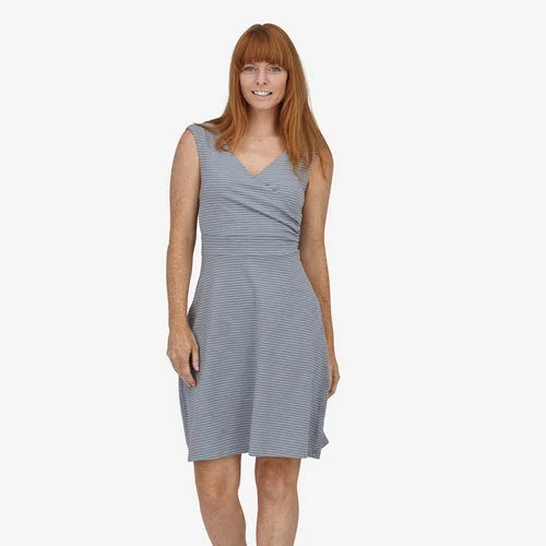 Casual Dresses for Women Patagonia Women's Porch Song Dress - High Tide: Light Plume Grey