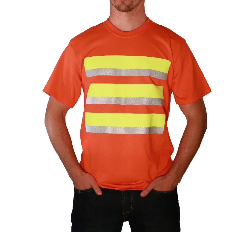 Flash Sale Clothing Whistle Workwear Safety Short Sleeve T-Shirt_Orange