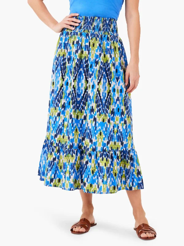Women's Professional Clothes Diamond Dash Skirt In Blue Multi