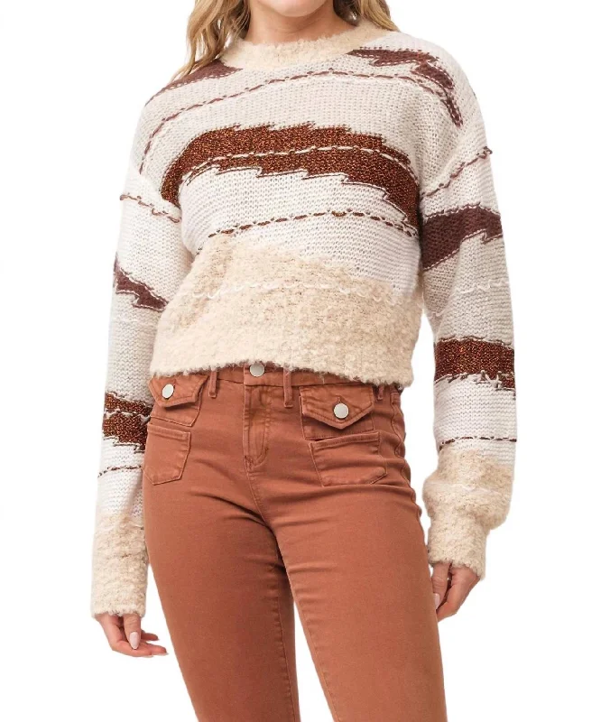 Women's Night-Out Clothes Gabriela Sweater In Toasted Gingerbread