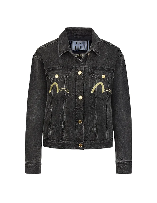 Big Sale Event Monogram Kamon Denim Trucker Jacket