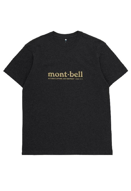 Women's Holiday Clothes Montbell Pear Skin Cotton Mont-Bell T-Shirt - Dark Grey
