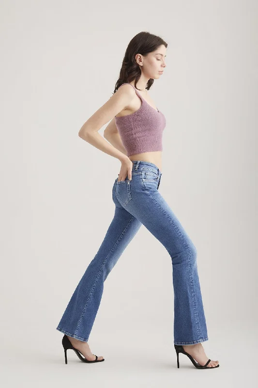 Bundle Offer Laura Mid Waist 5 Pocket Full Jeans Medium Blue