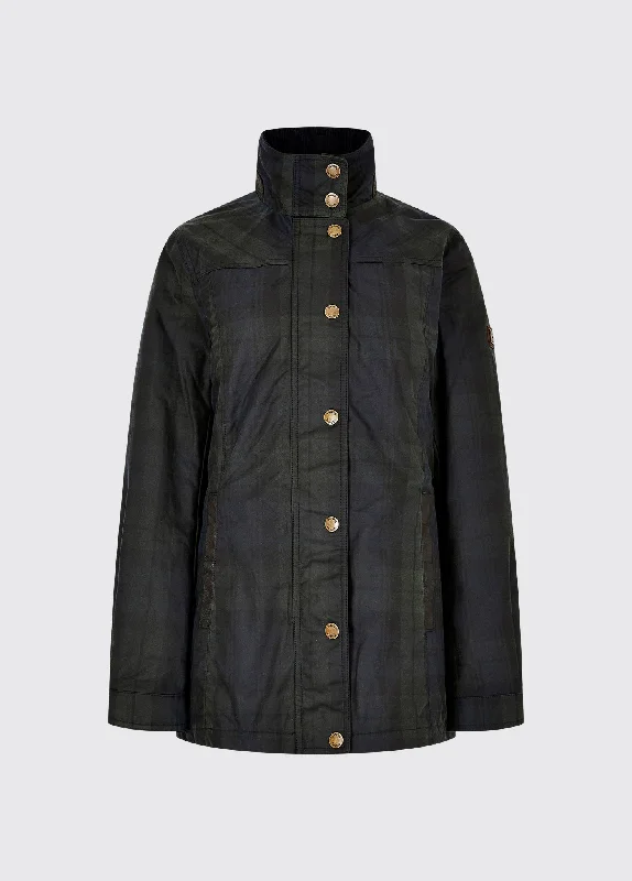 Women's Clothing Annestown Wax Jacket - Black Watch