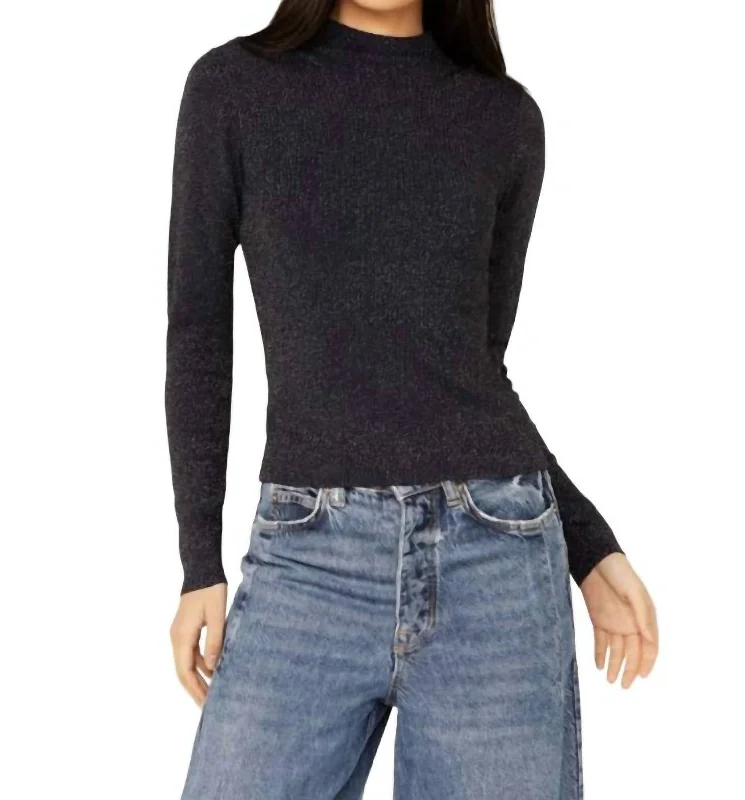 Women's Clothing for Every Occasion Amia Sparkle Sweater In Navy