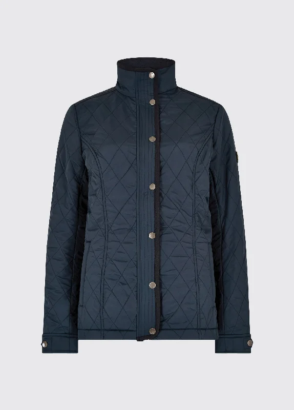 Trendy Boutique Online Camlodge Quilted Jacket - Navy