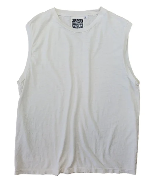 Comfortable Women's Clothes White Malibu Muscle Tee