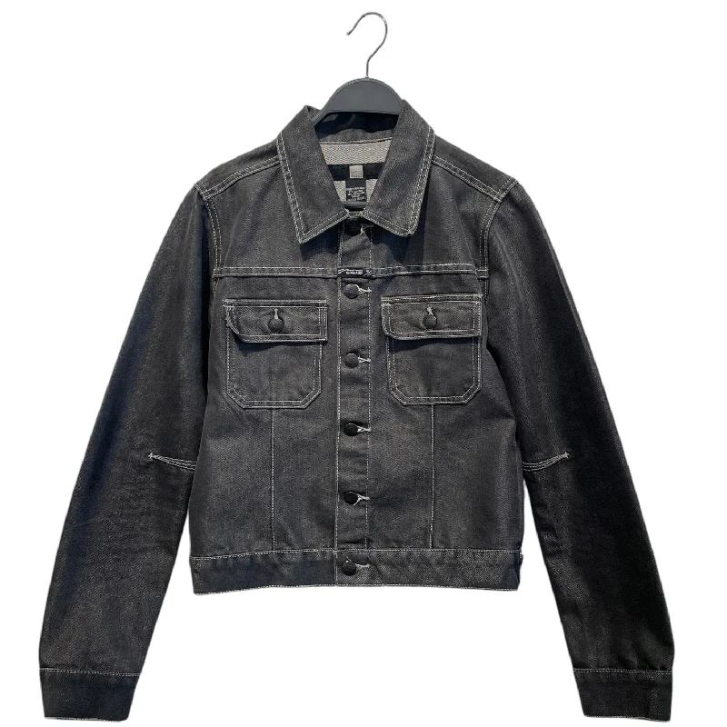 Weekend Sale MARITHE FRANCOIS GIRBAUD/Denim Jkt/S/Denim/GRY/white stiching