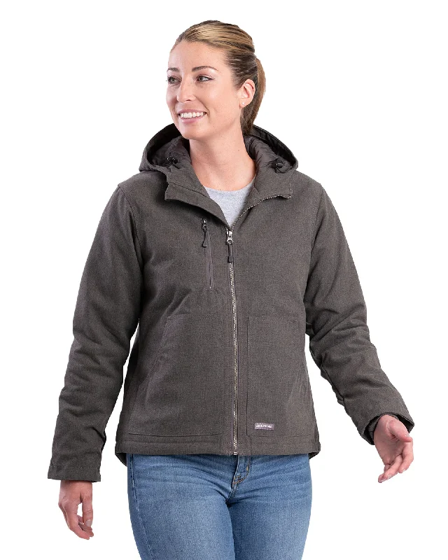 Women's Trendy Casual Clothes Women's Heathered Duck Hooded Jacket